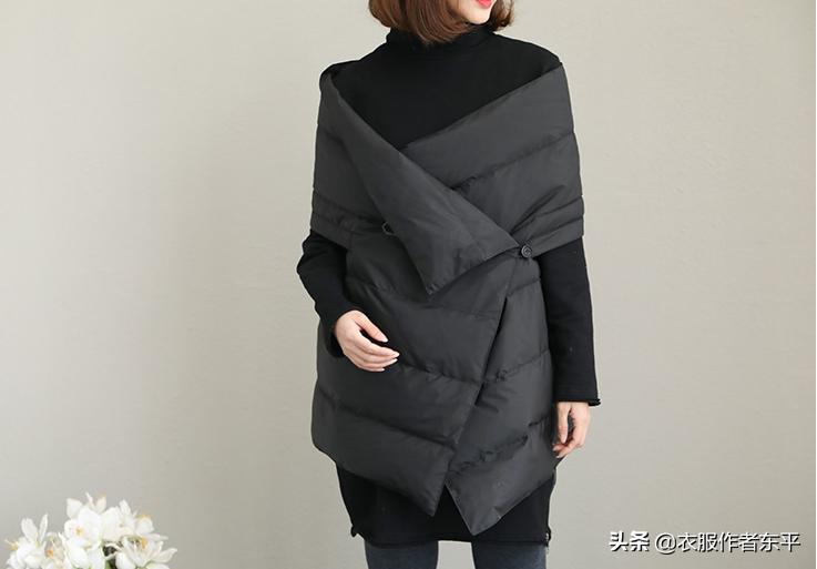 自制儿童羽绒马甲裁剪图外穿,自己做儿童羽绒马甲视频教程