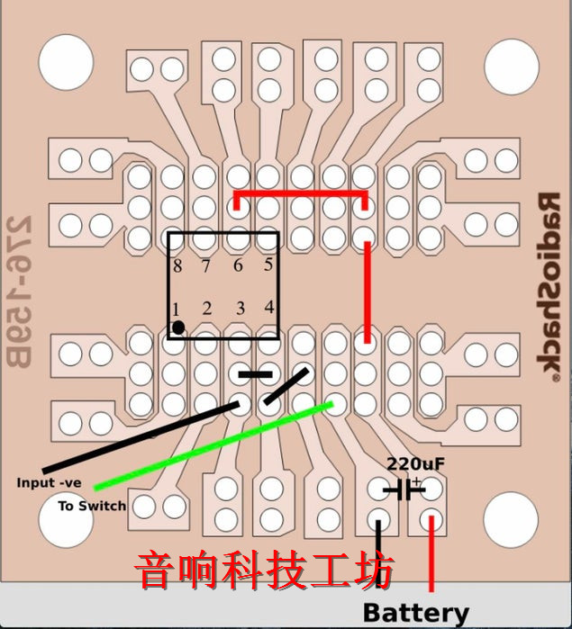 电路洞洞板diy教程,如何根据电路原理图焊接洞洞板