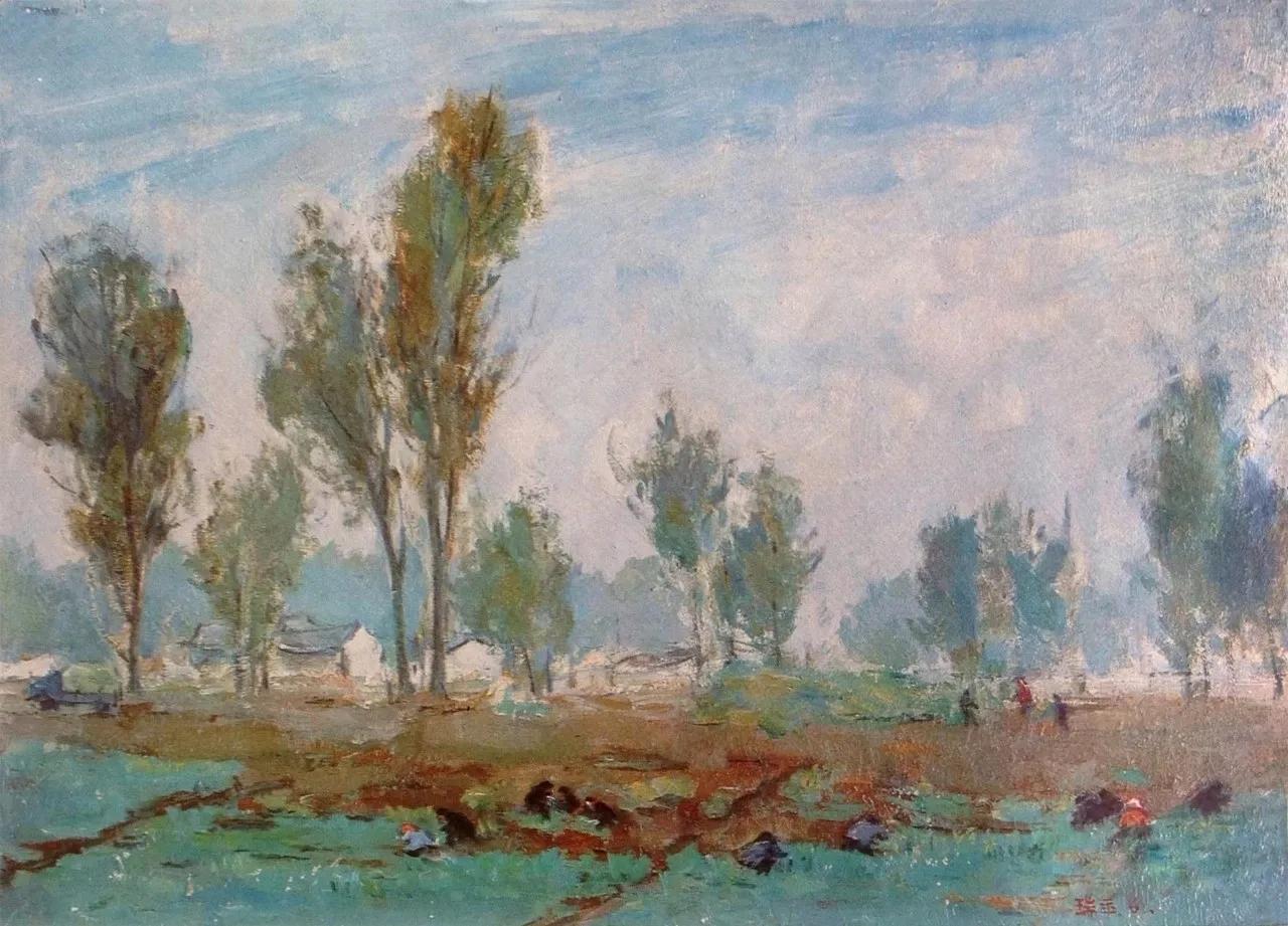 李瑞年油画静物花瓶,中国著名油画风景画前十名