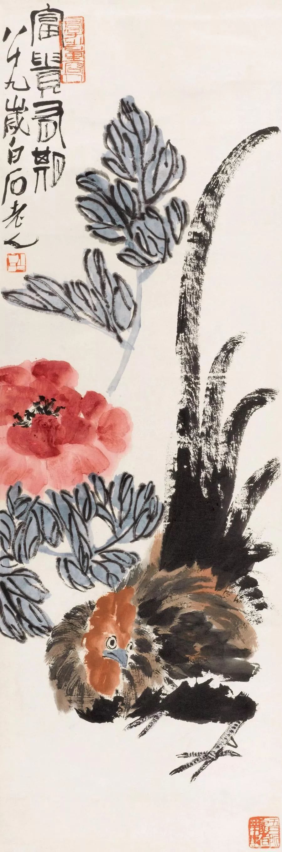 100幅精美写意牡丹画,名家大写意画牡丹作品图片