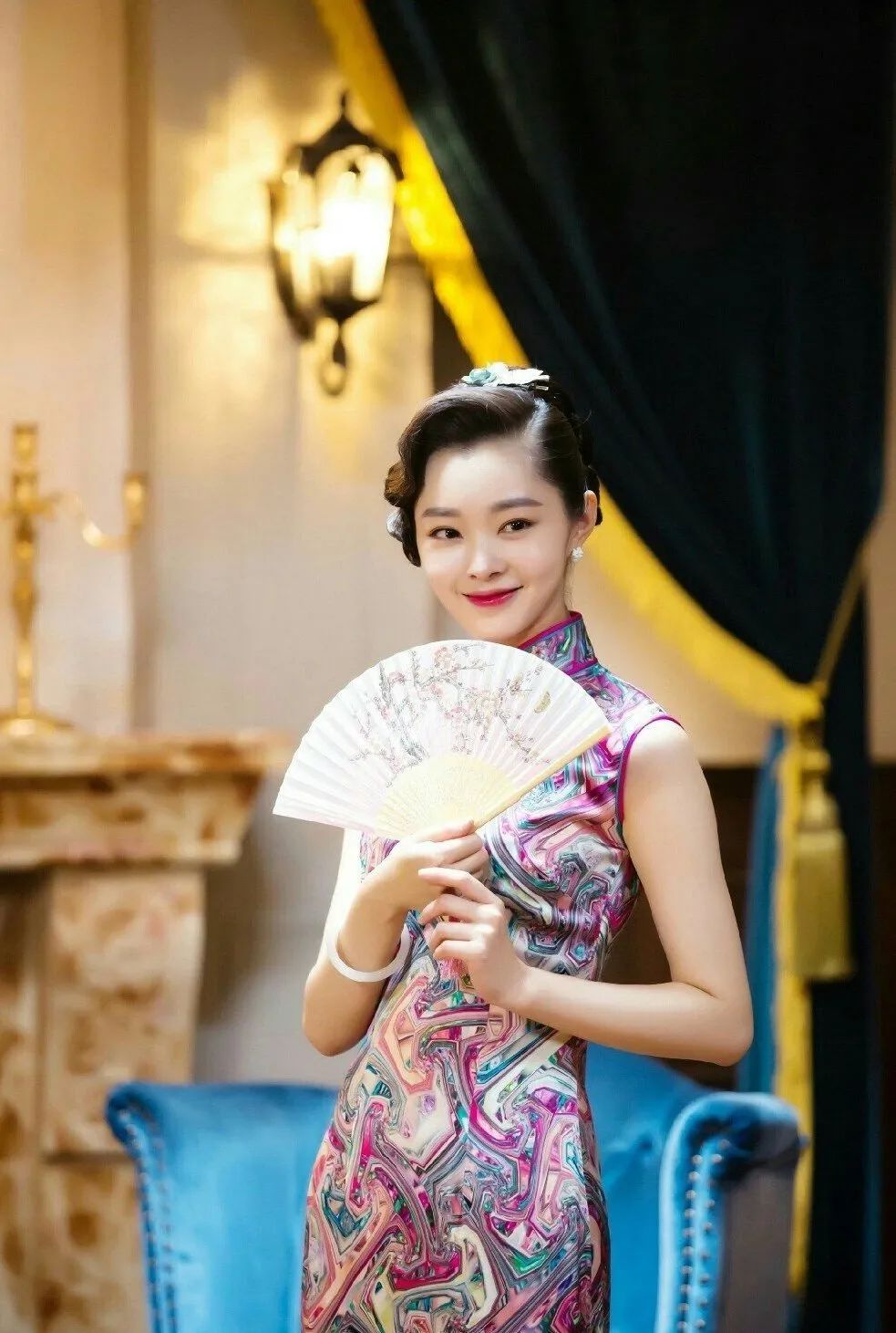 明星都穿的旗袍,中外女明星穿旗袍