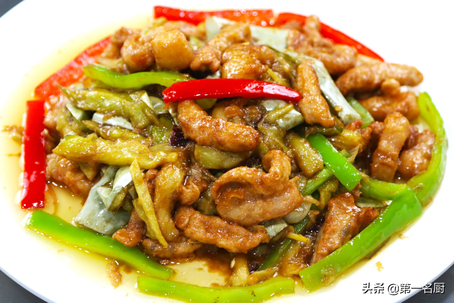 蜜汁烧茄条简单做法,何大厨烧茄条的做法