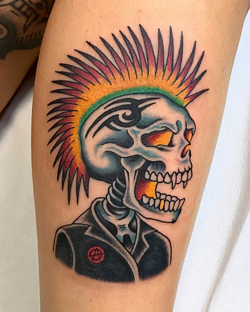 蒸汽朋克纹身和哥特纹身,又纹身又穿鼻环