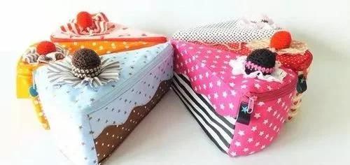 自制收纳小布筐超好看,碎布做有盖子的收纳筐