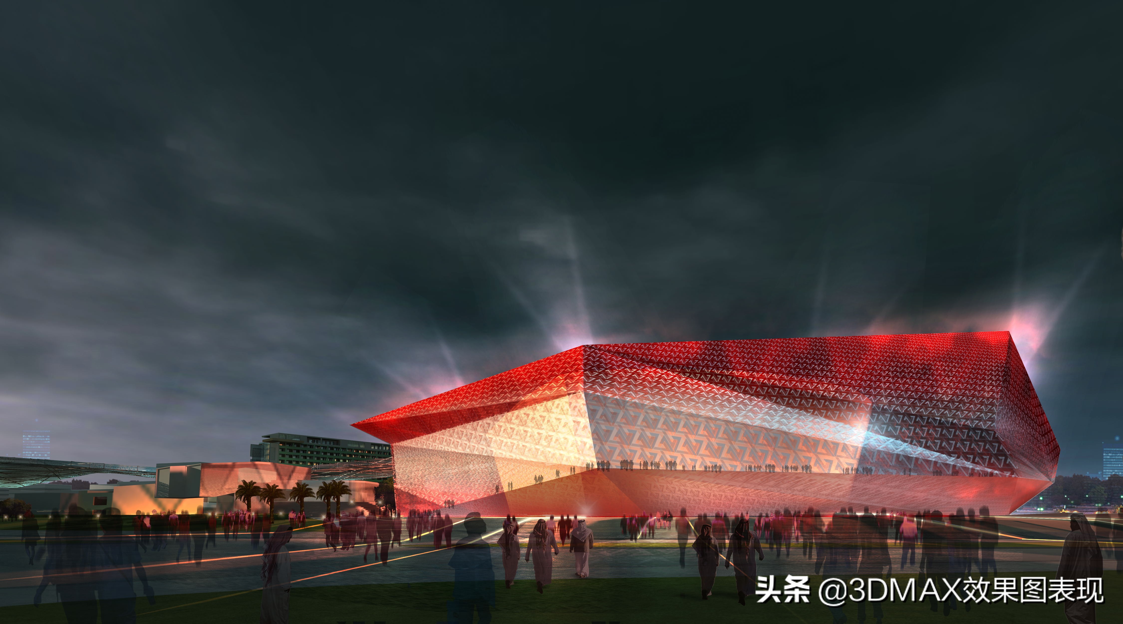 3d室外建筑效果图出图,3d仿古建筑模型效果图