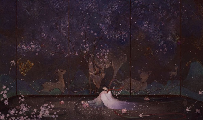 沉浮世界，静择一片清宁，绘心，绘梦，绘境｜舍溪的插画