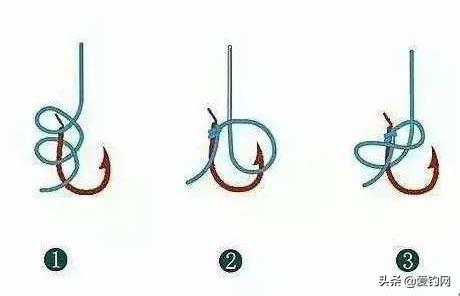 图解六种常见鱼钩详细绑法,鱼钩绑不牢怎么加固