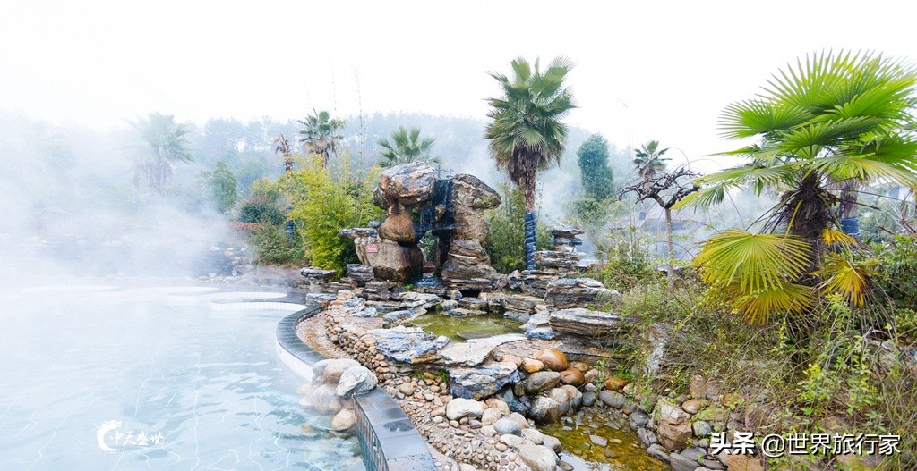 三里畈泡温泉沿途看风景,春节游玩三里畈温泉圣地开心就好