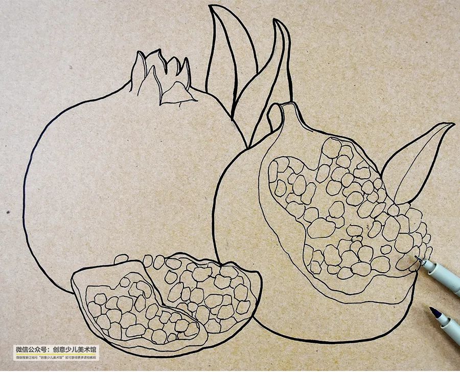 彩铅画8岁儿童画秋天风景,用彩铅画简单四个不同季节儿童画