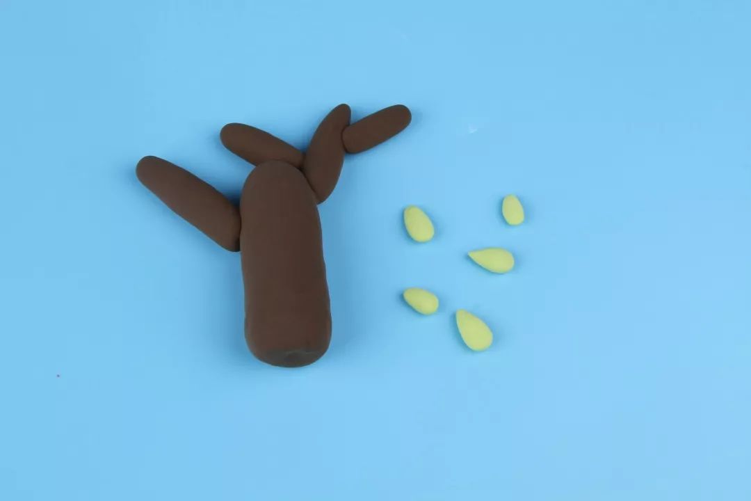 超轻粘土手工diy制作植物,农家小院手工超轻粘土制作步骤