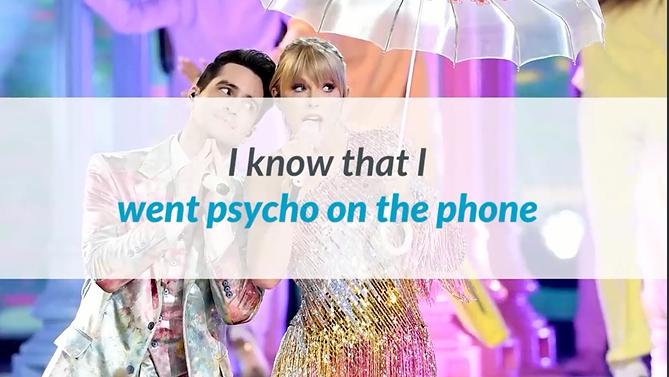 霉霉me完整版歌词,霉霉歌曲学英语词汇