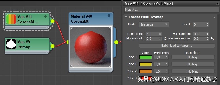 3Dmax国外教程,Corona的MultiMap随机纹理贴图在实际中的应用