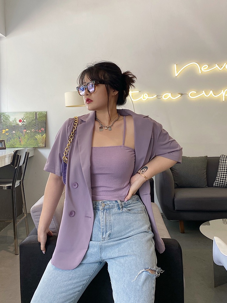 大码t恤女简约百搭,漂亮不显胖的衣服