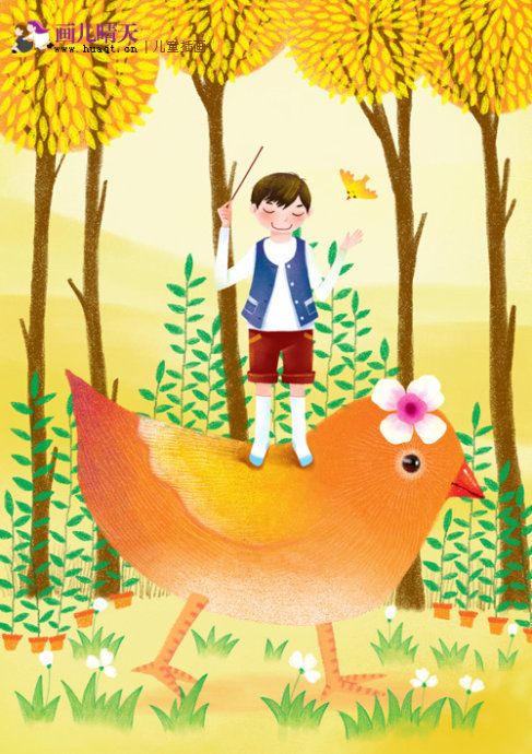 唯美插画壁纸动物,简单又漂亮的动物插画