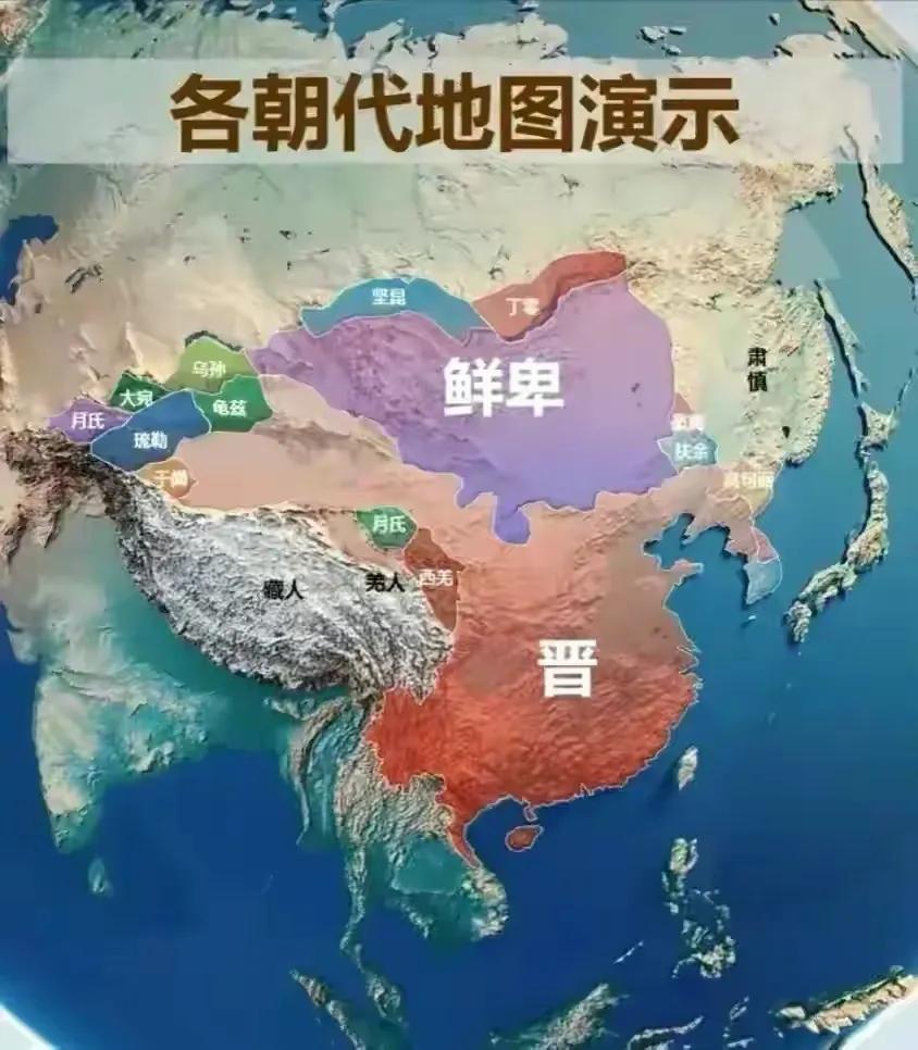中国历朝历代哪个版图最大,中国历朝历代版图变化全过程