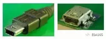 usb接口杜邦线封装,usb接口封装尺寸图