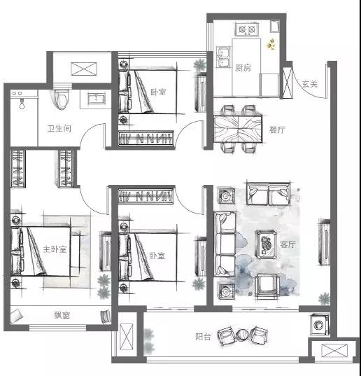池州中梁印江南样板房,中梁印江南复式装修