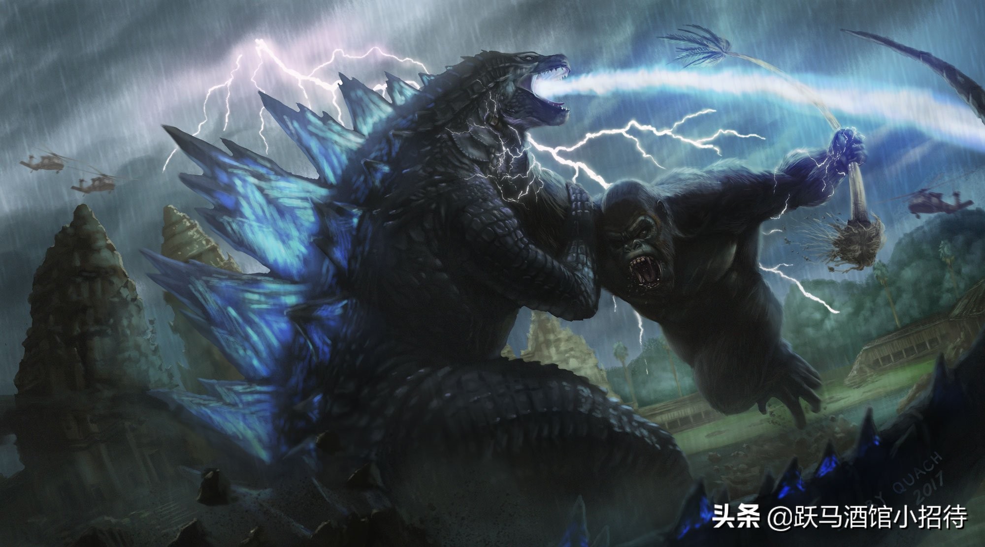 金刚大战哥斯拉怪兽电影解析,金刚哥斯拉大战怪兽