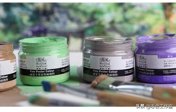 烧钱水粉画,水彩颜料省钱