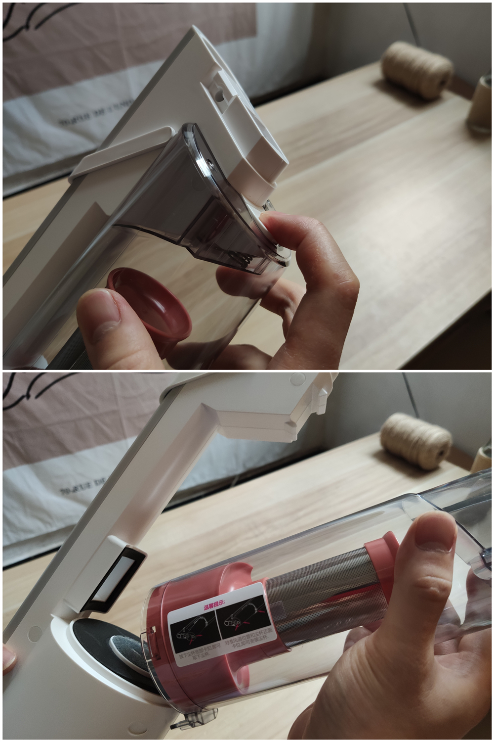 老表买了个小米有品上299的:德尔玛环吸背式吸尘器