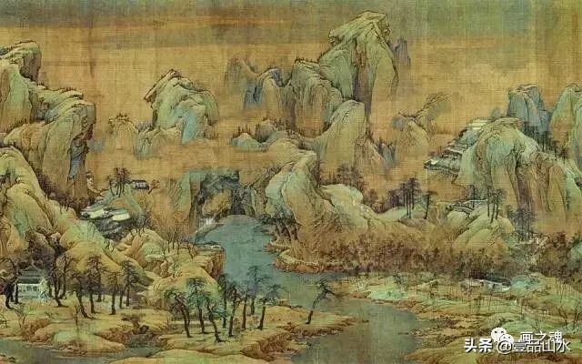 历代名家青绿山水画作品,历代青山绿水经典国画精品欣赏