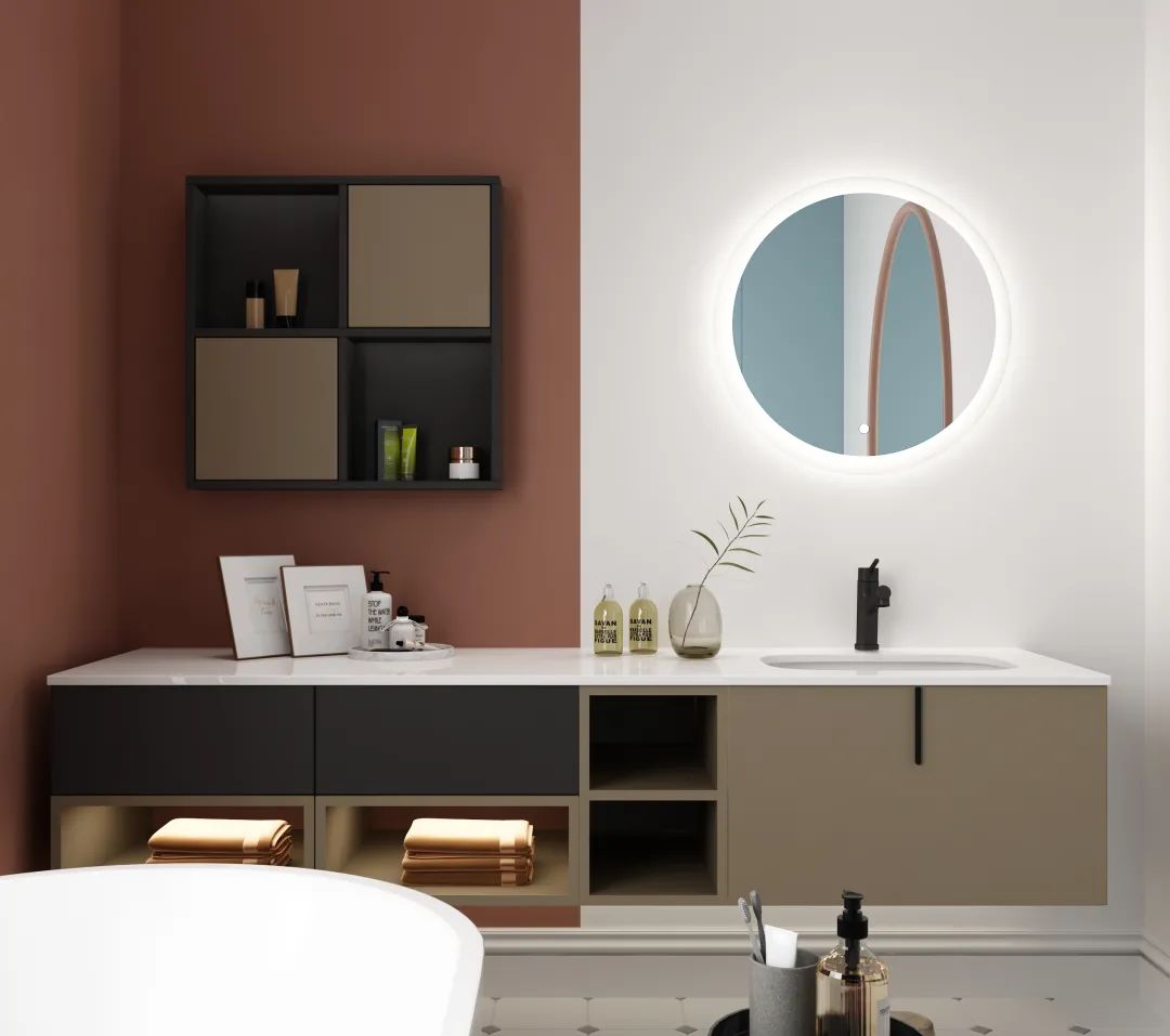 精品风格,极简奶油风卫浴设计