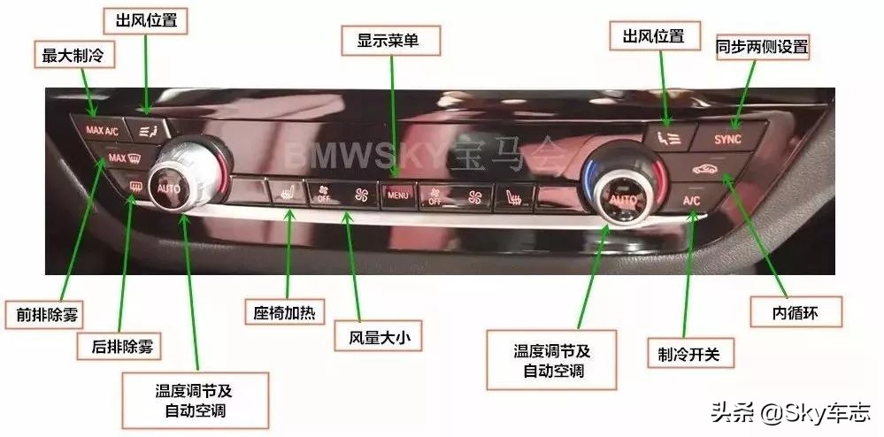 宝马的空调开关是哪个,宝马车的空调开关是哪个