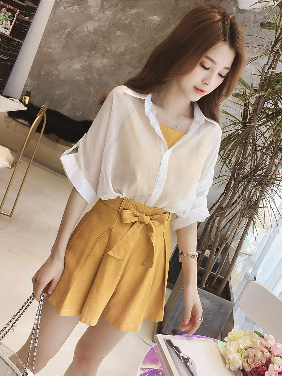 洋气减龄两件套女装拉链夏,洋气减龄两件套女装打底衫