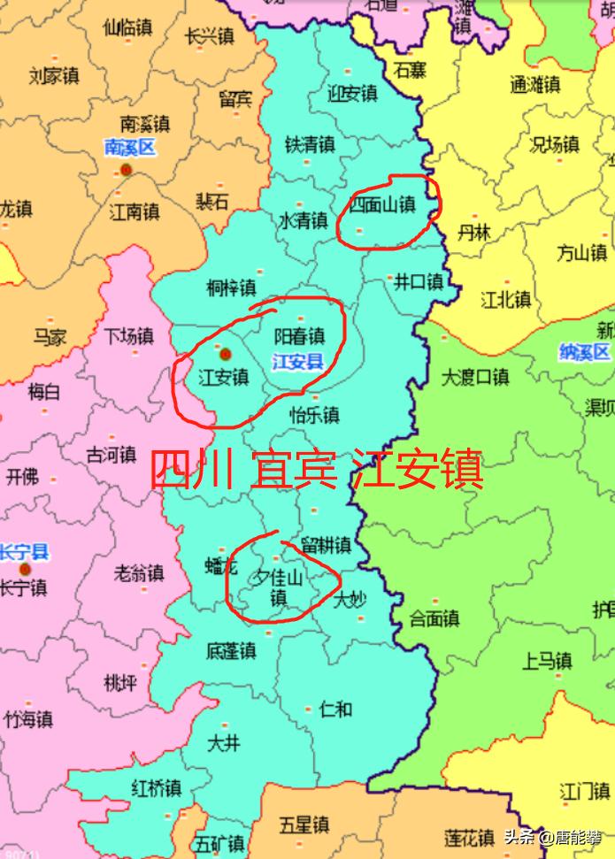 宜宾江安14镇、眉山洪雅15镇、丹棱7镇对比：人口土地与工业统计