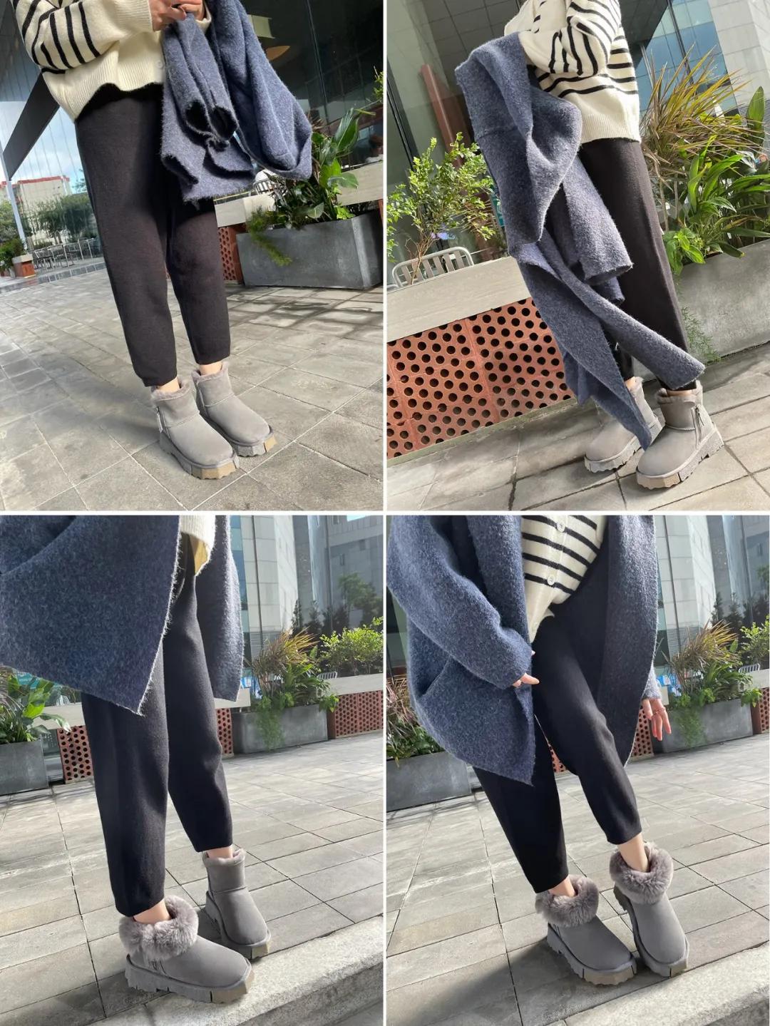 温暖雪地靴冬季怎么搭才美,舒适时尚秋冬雪地靴