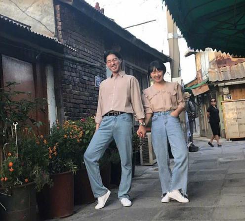一对很火韩国情侣的日常,韩国很火的一对情侣写真照