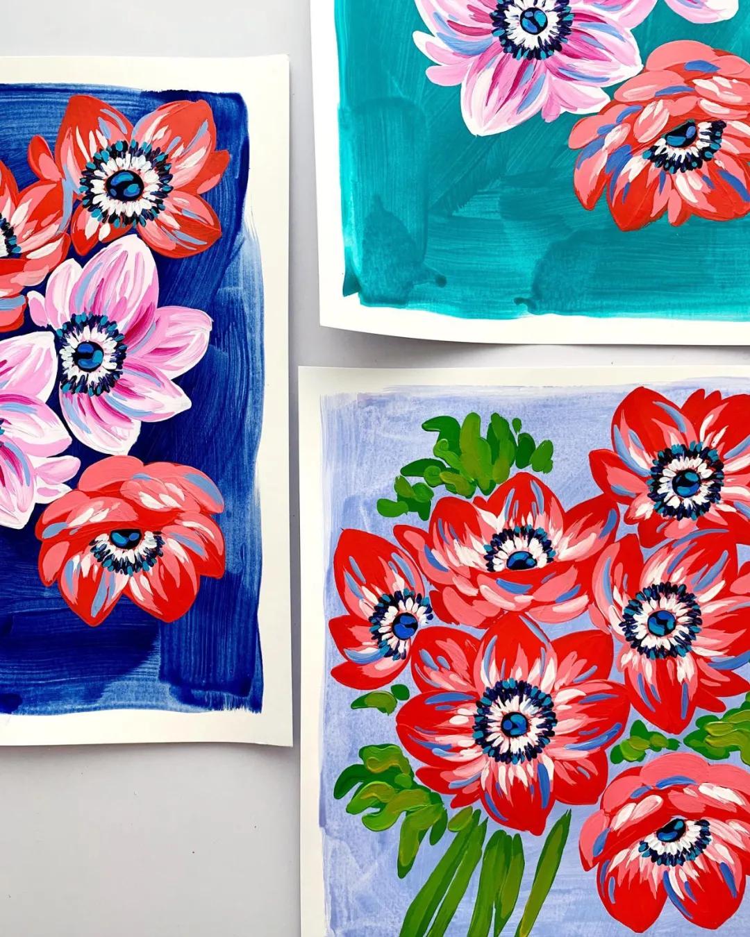 美术创意画幼儿丙烯平涂画,丙烯平涂的正确方法图解