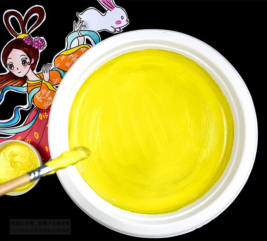 但愿人长久简笔画,千里共婵娟儿童画