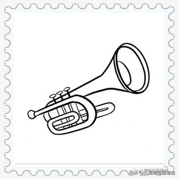 儿童乐器简笔画,儿童简笔画小蛋筒