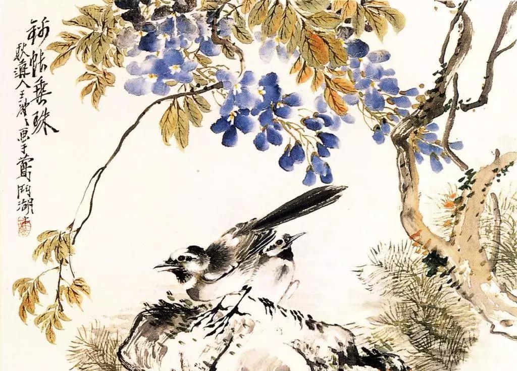 潘天寿100幅花鸟画欣赏,潘天寿花鸟画简史