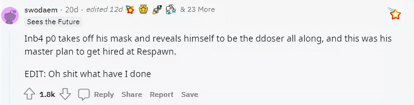 为《泰坦陨落》修复漏洞的正义黑客,一夜之间又成了大反派