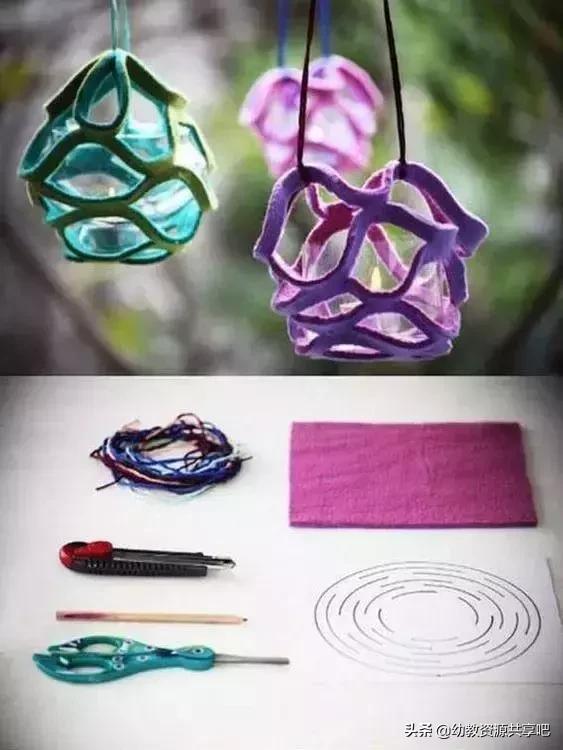 幼儿园环创教室吊饰简单又好看,幼儿园吊饰筷子纸杯环创简单好看