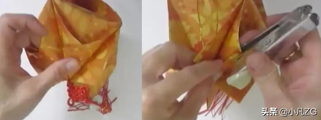 用红包做剪纸窗花灯笼,元旦灯笼红包手工