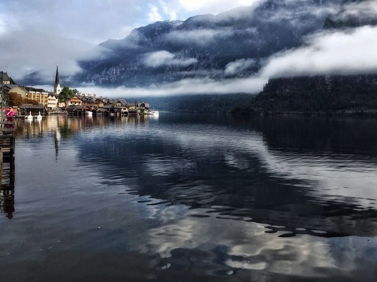 奥地利最美小镇雪景,世界最美湖畔小镇