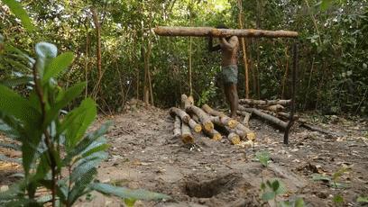 木棍怎么挖出泳池,一根棍子挖出一个游泳池