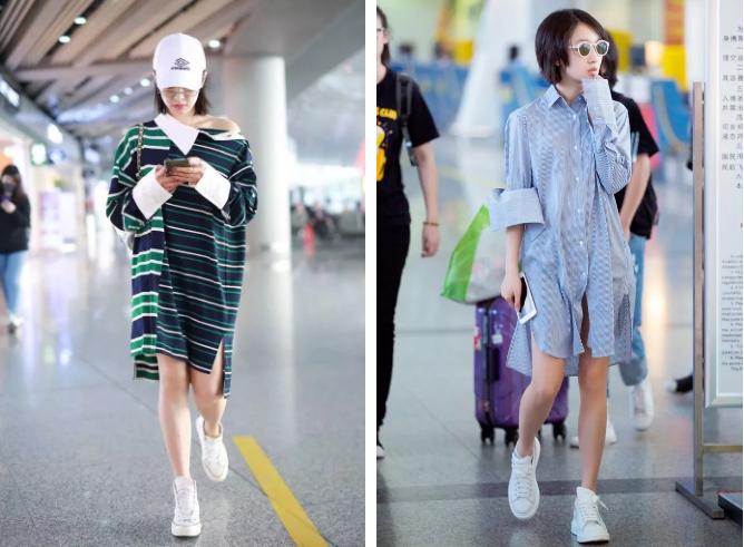 夏天穿裙子小白鞋就是比别人好看,厚底小白鞋怎么搭配裙子女小个子