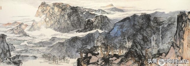 刘罡画作,泰山顶级水墨山水画