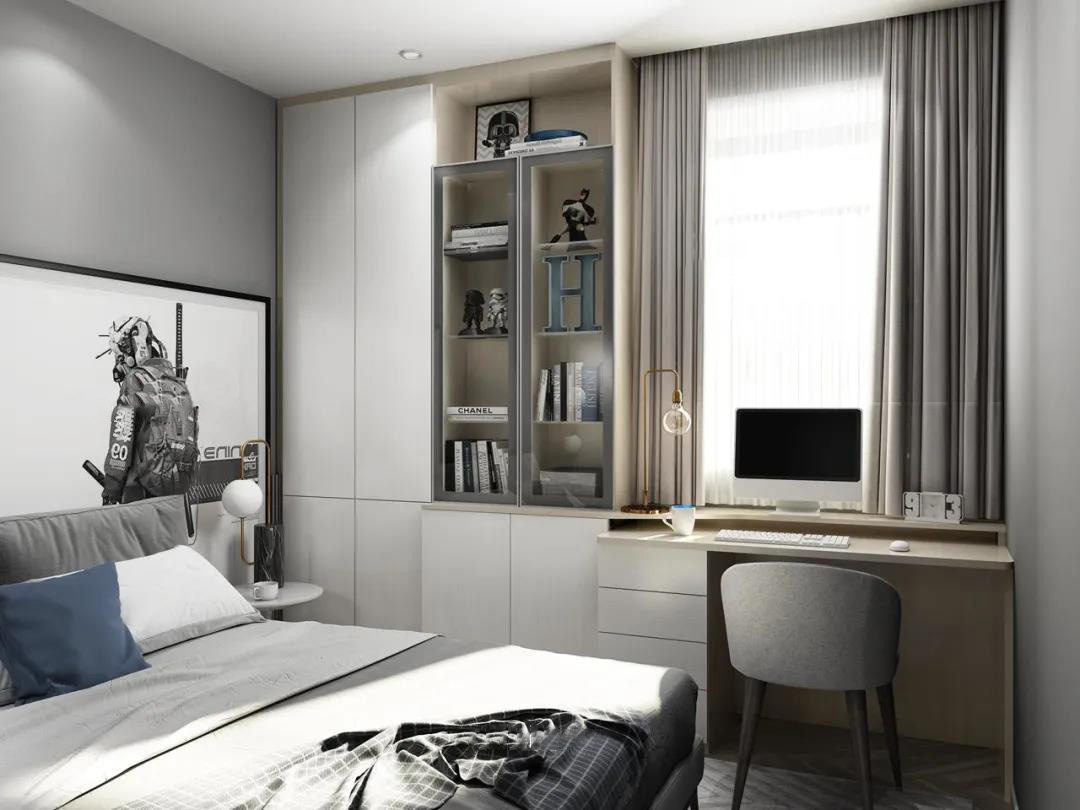 次卧的空间太小?不妨试试这样装