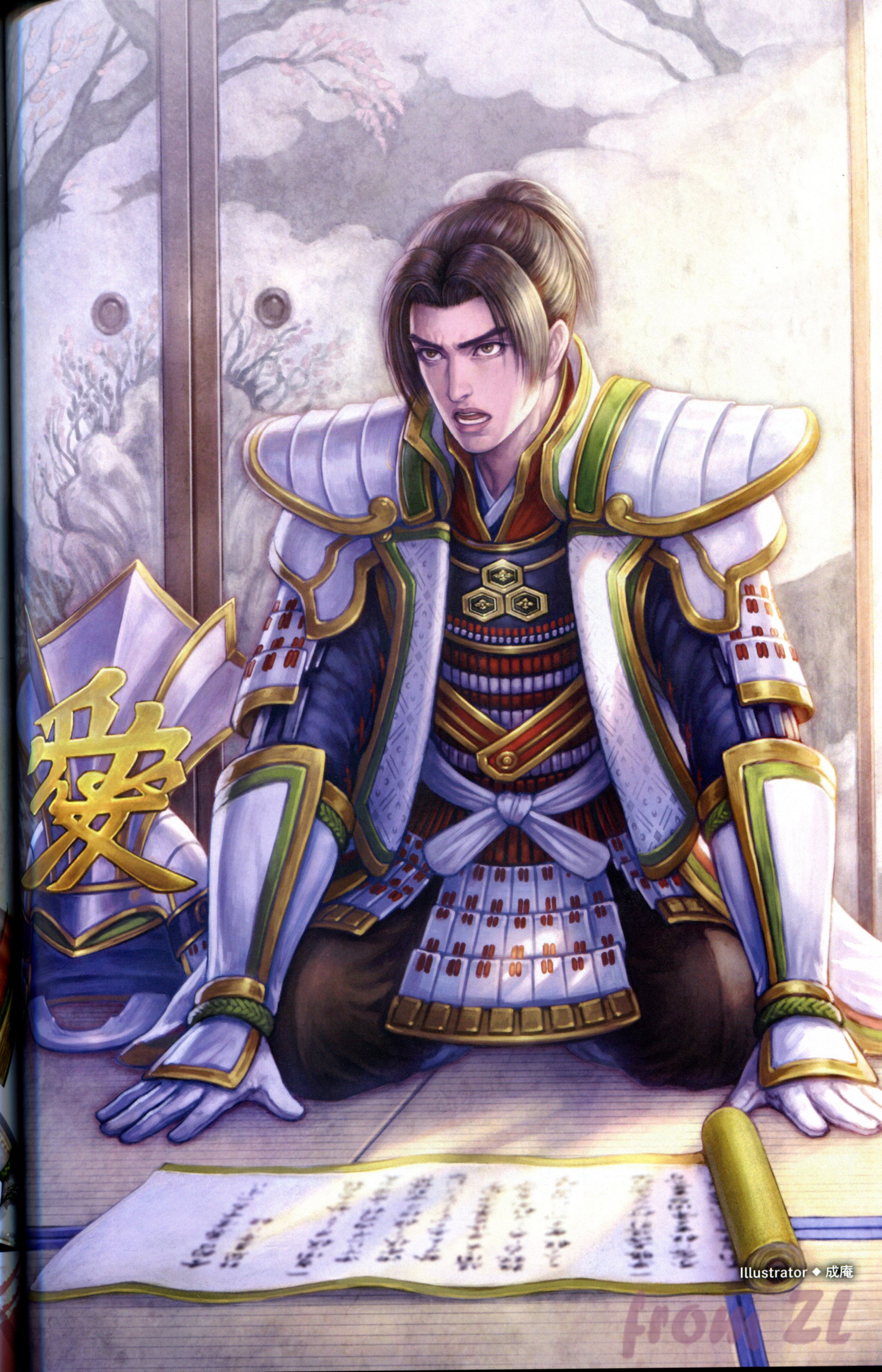 战国无双4设定角色原画集，神无双极意55名武将CG插画壁纸欣赏