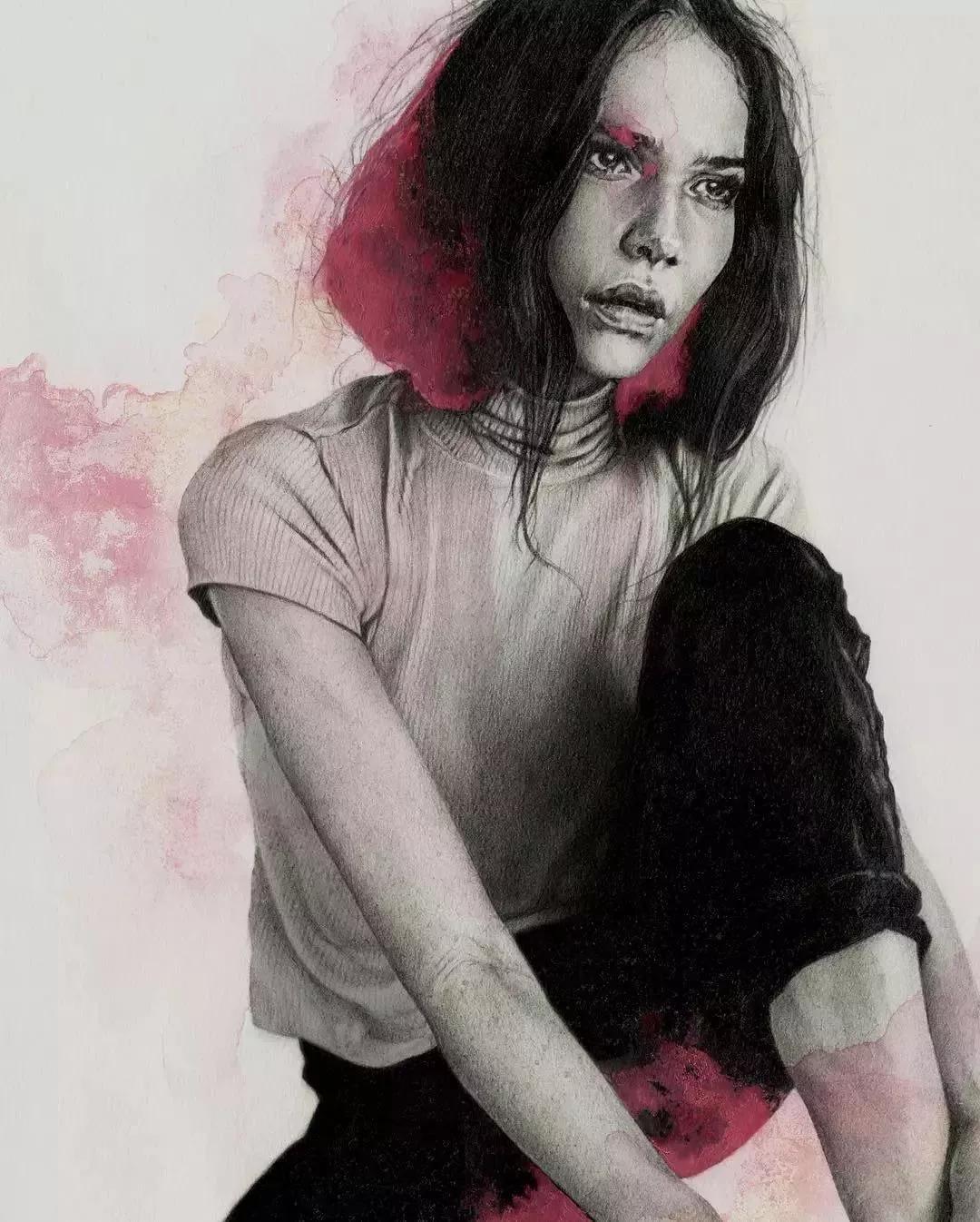 日本艺术素描画家,日本画家的素描作品