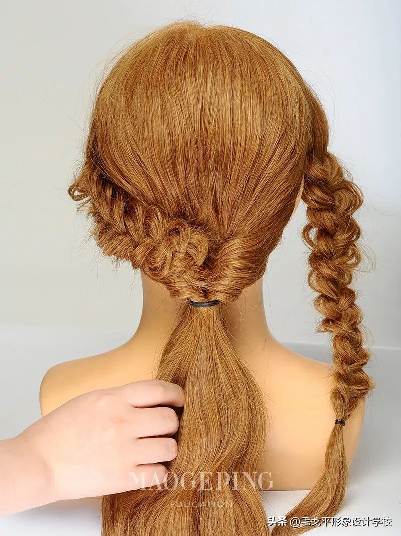中分马尾扎中低马尾好看技巧,低马尾怎么扎才好看发量少