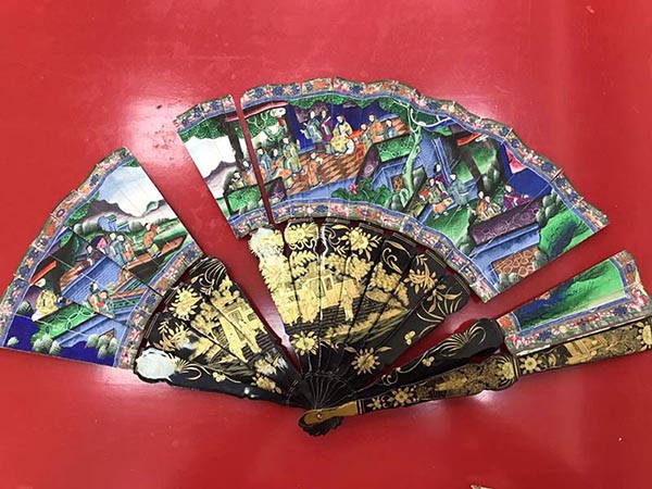 折扇扇面修复方法视频,折扇修复纸