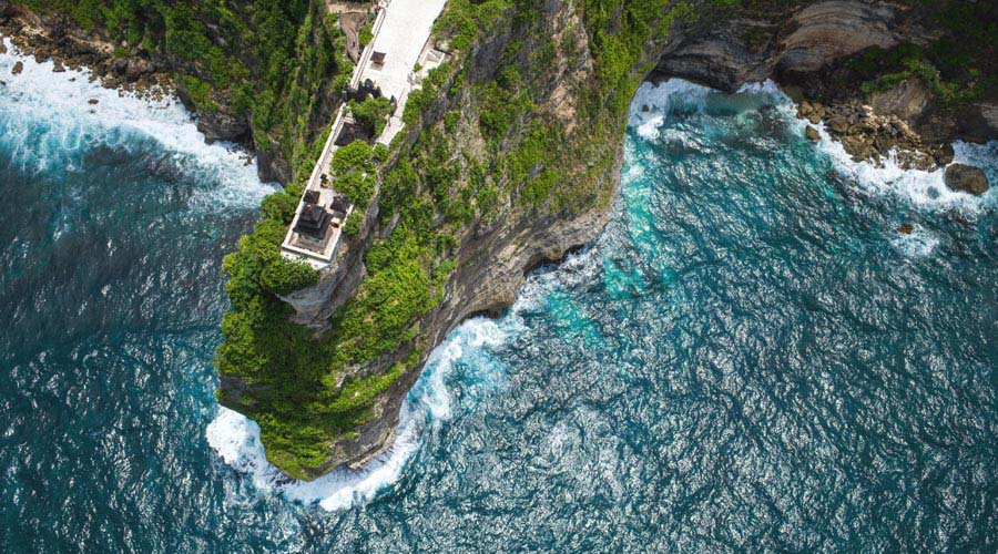 印尼巴里岛皇宫海神庙,印尼巴厘岛海神庙日落