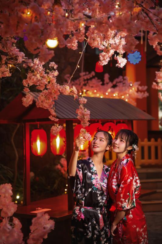 海口观澜湖五大洲矿温泉新添樱花韵味冬日泡汤正能量吸引众多市民前来