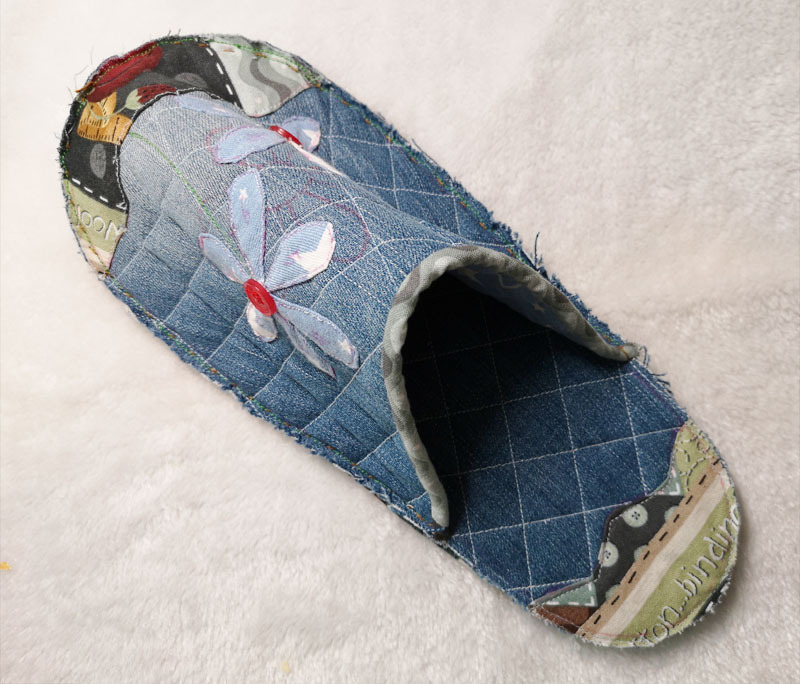 冬日暖阳拖鞋全教程,郁金香棉拖鞋的教程